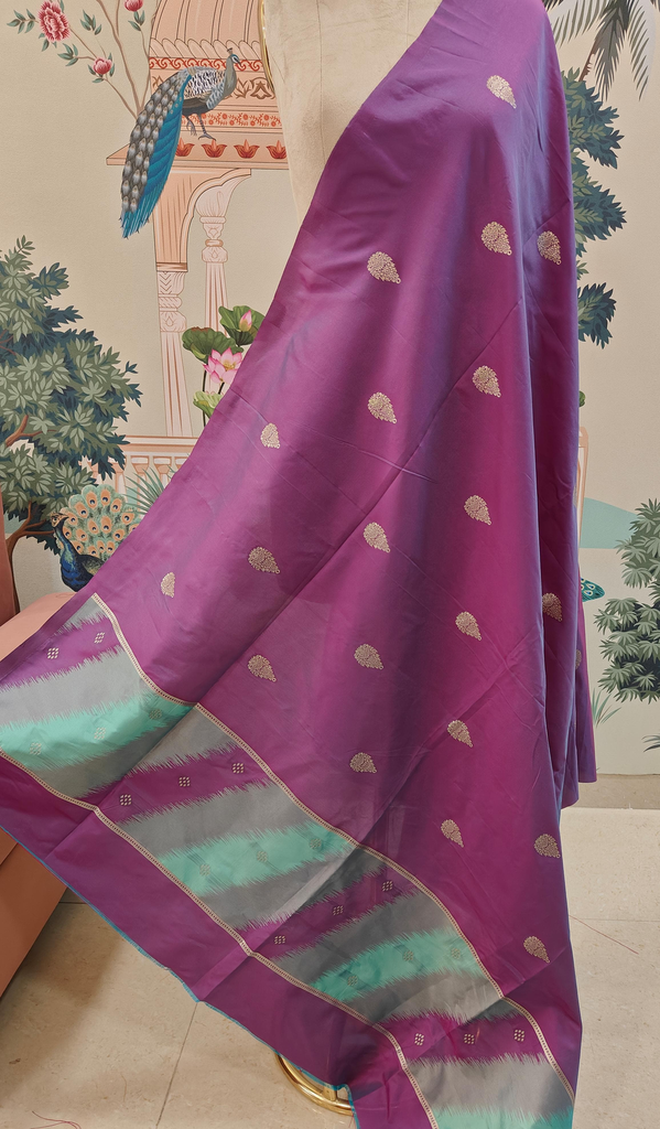  Royal Plum Glow Dupatta 