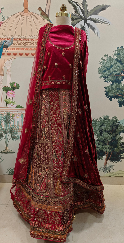  Maharani Velvet Lehanga