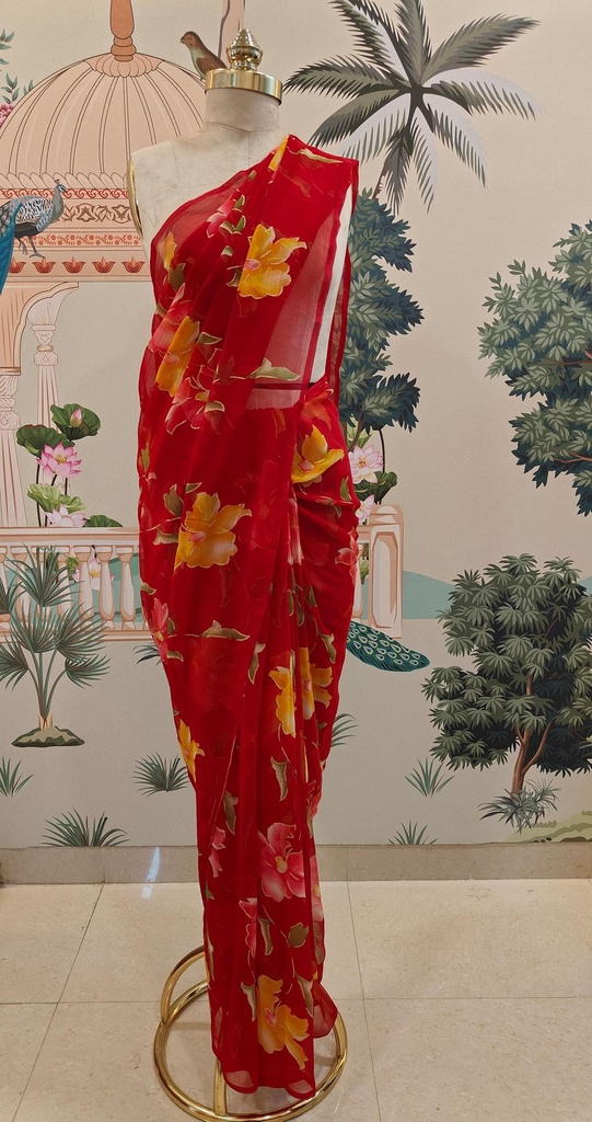 Foil Print Sarees