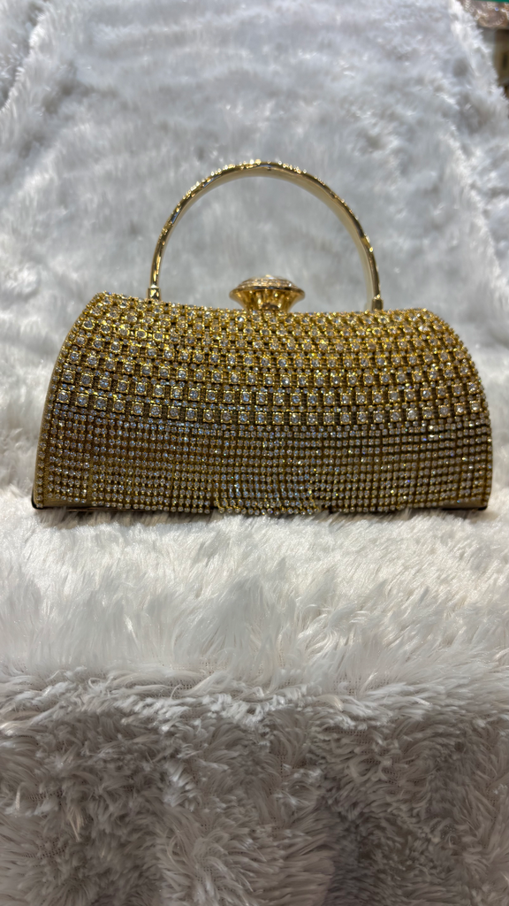 Heavy Designer Chain Hangings Clutch