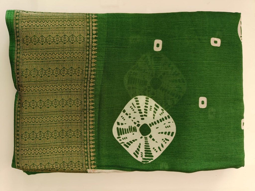 Soft Silk saree with Bandhani Print
