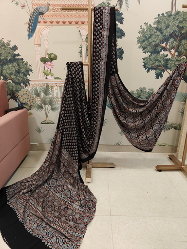 Indigo Ajrakh Drape