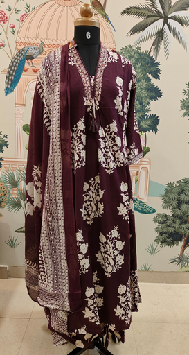 Purple Floral Salwar