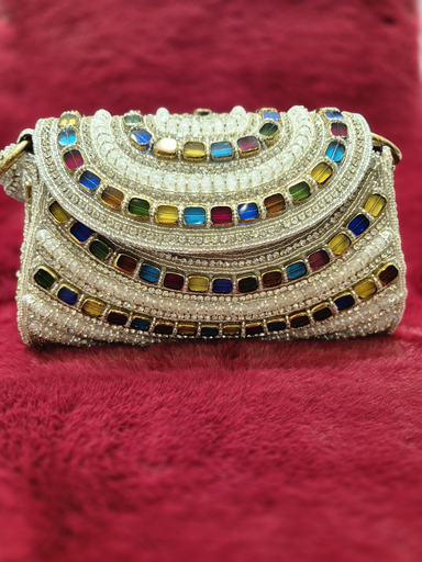 Silver Rainbow Radiance Handbag