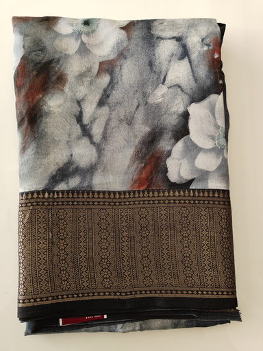 Kashmiri 3D Print Bloom Saree